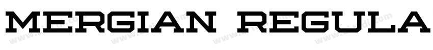 Mergian Regular字体转换